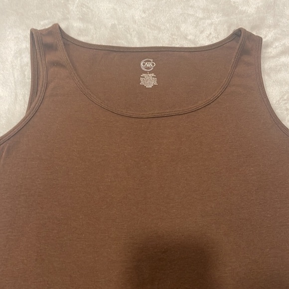 Woman’s Brown Tank Top - Picture 3 of 4